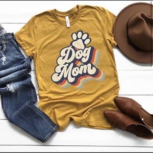 Vintage Dog Mom Bella Canvas Graphic Tee